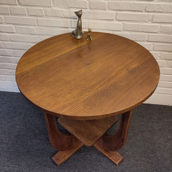 Amsterdam School Side table, Wood, Brown (photo 3 of 10)