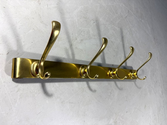 Gold-colored Aluminum Wall Coat Rack 1960s – Aluminium (photo 6 of 11)