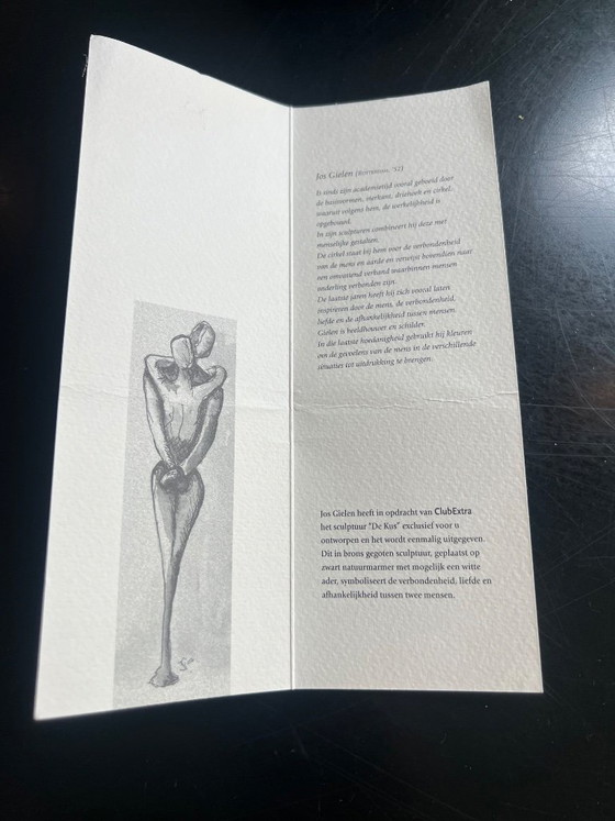Bronze sculpture “The Kiss” by Jos Gielen – Marble (photo 5 of 6)