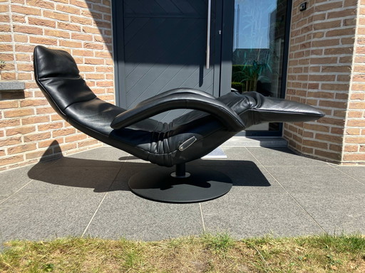 Recent Jori Yoga Relax Medi Mono-Move, Black Leather, Adjustable Headrest