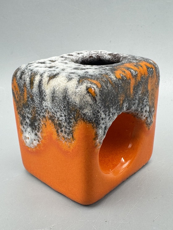 Image 1 of Vintage set of 3 ceramic candlesticks