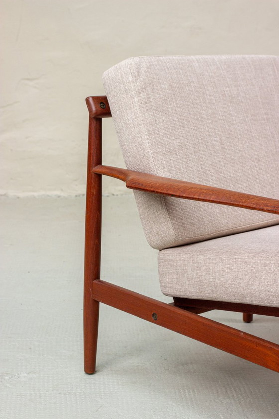 Image 1 of 2 poltrone vintage in teak, poltrona danese di metà secolo, anni '60
