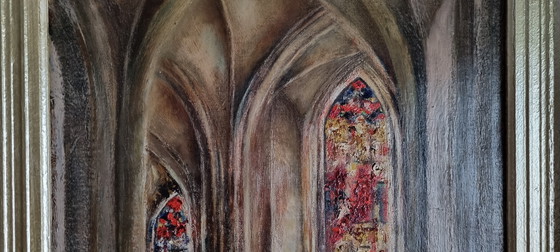 Image 1 of Église Saint-Pierre de Louvain, Belgique, chapelle Sainte-Anne, signée