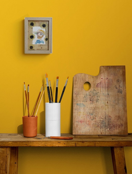 Image 1 of VINCENT AVEC UN CHAPEAU ET DES FLEURS DE SOLEIL