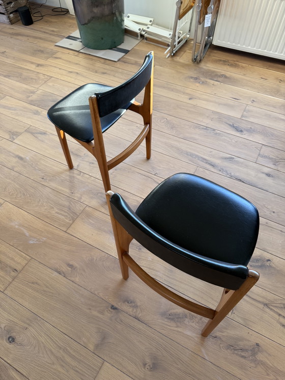 Image 1 of Set of 4 dining chairs in the style of Erik Buck - Danish design