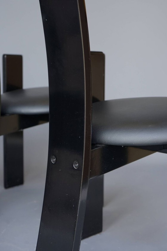 Image 1 of 4x Golem Esstischstühle von Vico Magistretti