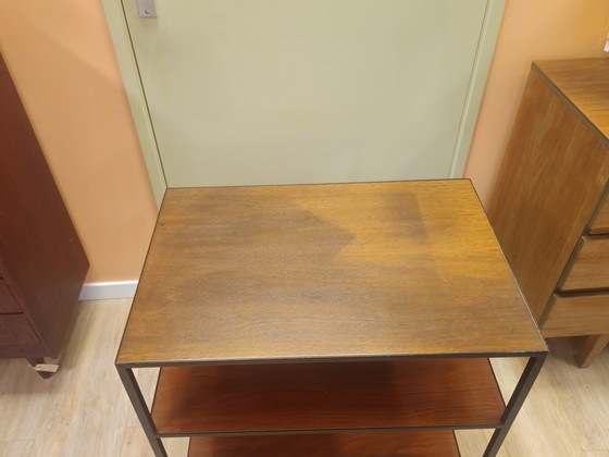 Image 1 of Vintage Sidetable Stellingkast Opbergkast Platenspeler Audiomeubel Kast Boekenkast 