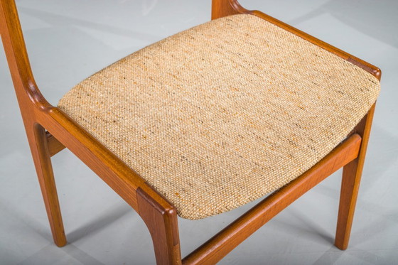 Image 1 of Teakhouten eetkamerstoelen, toegeschreven aan Erik Buch voor Anderstrup Stolefabrik, Denemarken, jaren 70, set van 3.