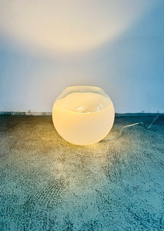 Large Size Globe Table Lamp in Glass by ILU Design, The Netherlands, 1990s (photo 6 of 6)