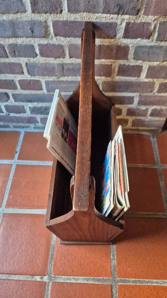 Portariviste vintage in legno con piastrelle in ceramica in stile Delft – Wood (photo 11 of 11)