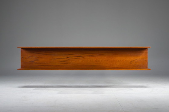Image 1 of Mid-Century Modernes Wandregal aus Teakholz von Walter Wirtz für Wilhelm Renz, Deutschland, 1960er Jahre