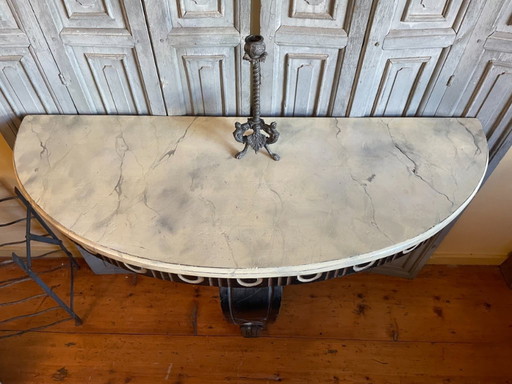 Table d'appoint Table console Table murale imposante 19ème siècle française
