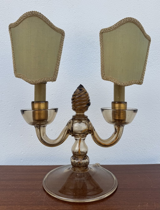 Antico candelabro in vetro di Murano Vittorio Zecchin