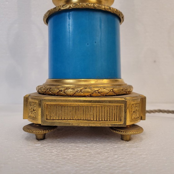 Image 1 of Candelabro / Lampada, ormolú e porcellana, Victor Paillard, Napoleone III, 1870 - Francia