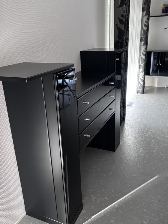 Rolf Benz Design Wandmöbel / Sideboard - Hochglanz Schwarz – Wandschrank, Other (photo 5 of 5)