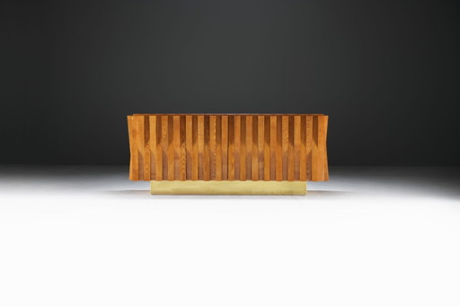 Superbe buffet vintage en bois de L.A. Studi Italy