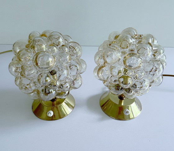 Image 1 of 2x Limburg Bubble Glas Lamps