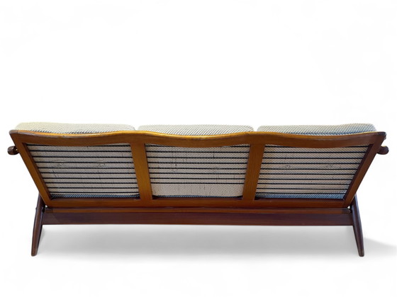 Image 1 of 3-Sitzer-Sofa aus Teakholz von Frederik Kayser aus der Möbelfabrik Vatne