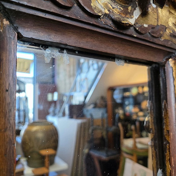 Specchio barocco italiano antico, prima metà del XVIII secolo. – Wood (photo 4 of 10)