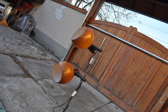 Lampadaire Mid Century Modern 2-ball Spage Age – Métal, Plastique, Space Age (photo 6 of 10)