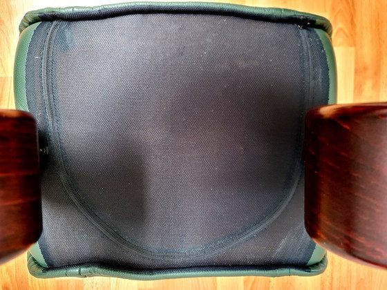 Image 1 of Pouf poggiapiedi vintage Stressless Ekornes verde