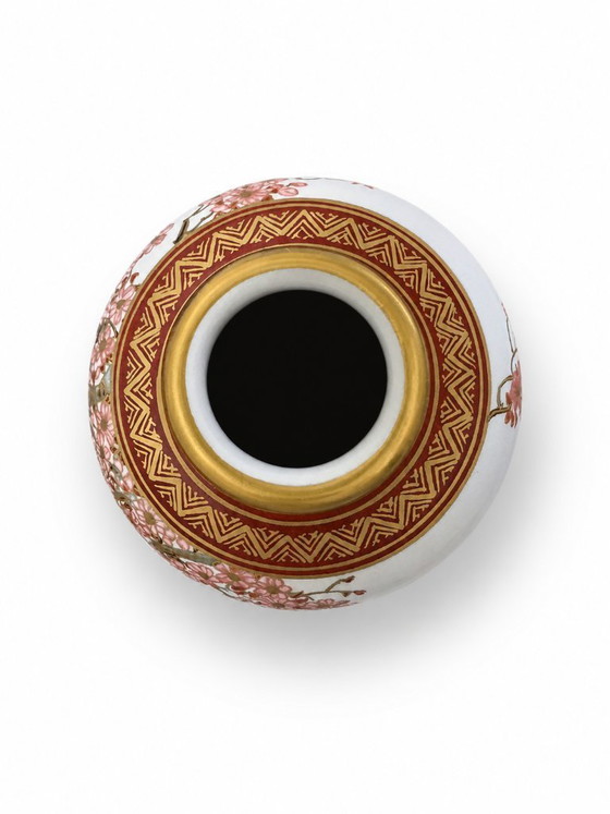 Japanese Satsuma Vase from the First Half of the 20th Century – Ceramic (photo 5 of 5)