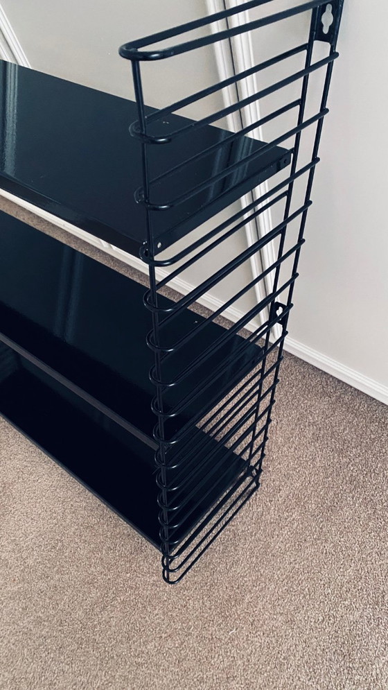 Image 1 of Vintage zwart draadrek Tomado stijl  | Nederlands design ca. 1980