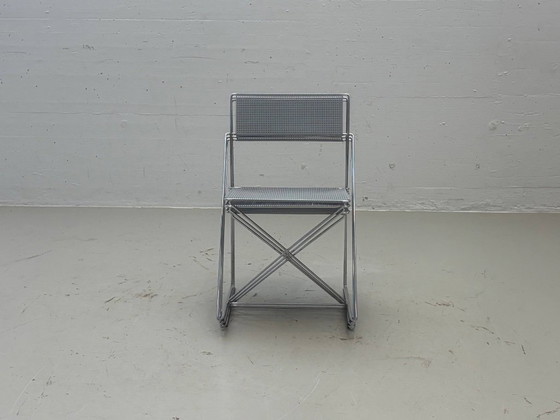 X-Line stoelen van Niels Jørgen Haugesen, jaren 70 – Kuipstoelen, Metal (photo 4 of 14)