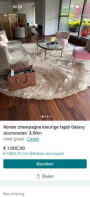 Round high-pile carpet Brand Casalis 3.50m