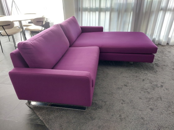 Design Sofa Cor Conseta With Chaise Longue – 3-5 seaters, Chrome, Textile (photo 3 of 9)