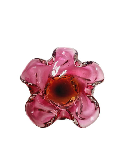 Bol décoratif de J. Hospodka pour la verrerie Chribska, Tchécoslovaquie, années 1960 – schalen, Glass