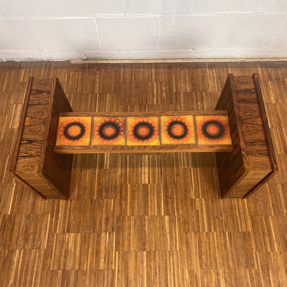 Image 1 of Mid Century Glastisch, 1970er Jahre