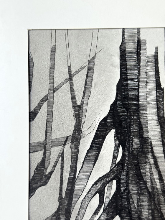 Image 1 of Eugène Eechaut (1928-2019) - inkt op papier, 1972