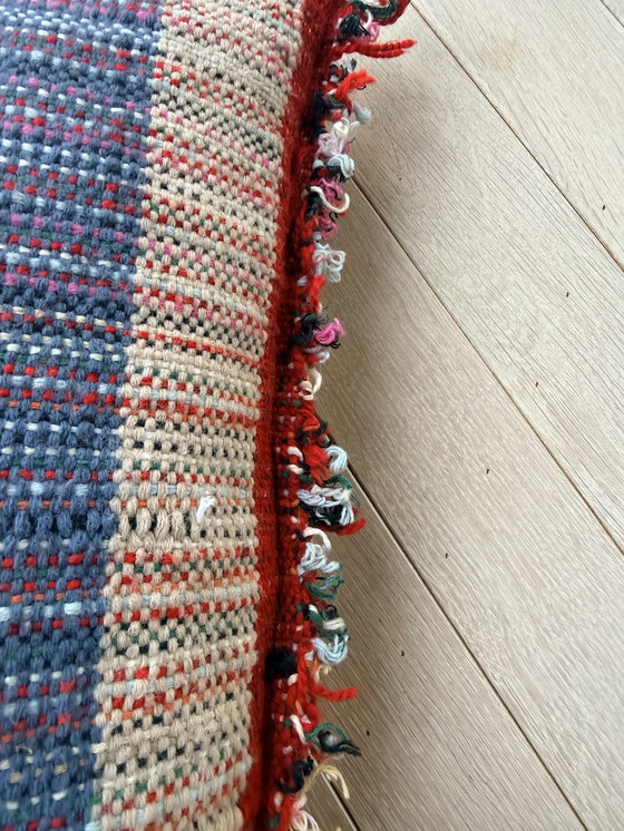 Image 1 of 1x kleurrijk geweven kussen, Menno Kroon