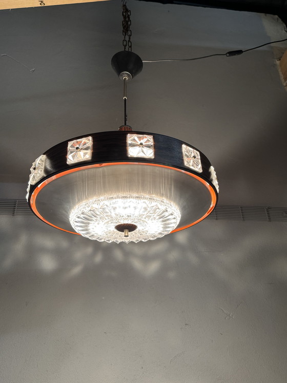 Image 1 of Lámpara colgante OVNI de estilo espacial de mediados de siglo XX (años 60)