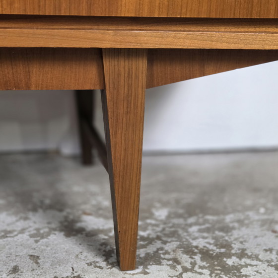 Image 1 of Vintage jaren 60 - 70 teak sideboard Duits, tv meubel