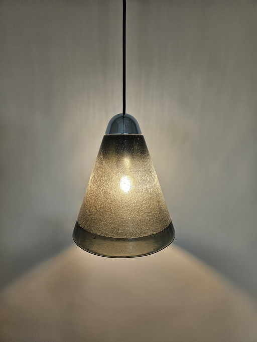 Hanglamp dik antraciet levendig glas Peill & Putzler 