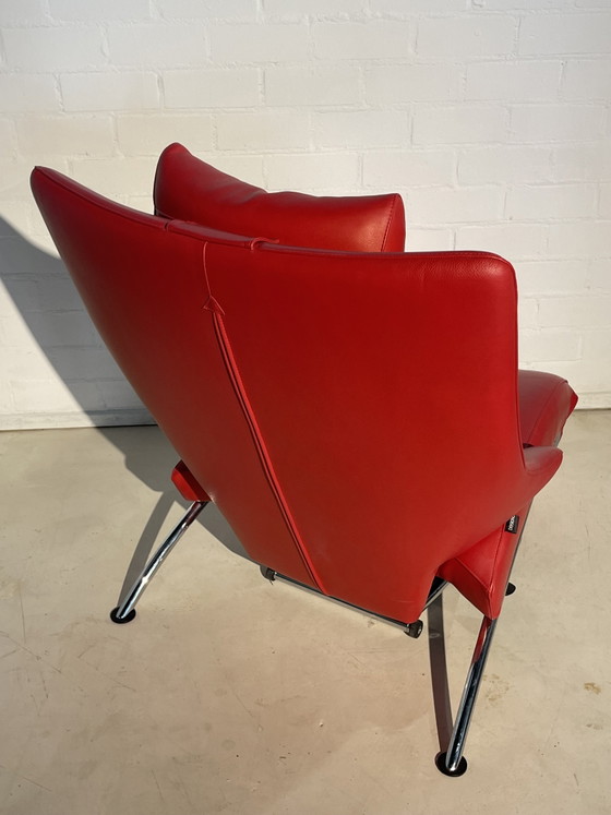 WK Wohnen Vintage Art Deco Retro – Verstelbare relaxstoel, Chrome, Leather (photo 8 of 13)
