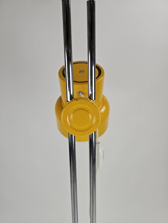 Image 1 of Yellow adjustable floor lamp by Börje Claes for Ikea 1970s rare model