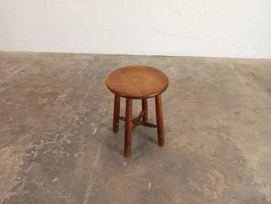 Image 1 of Vintage wooden stool 