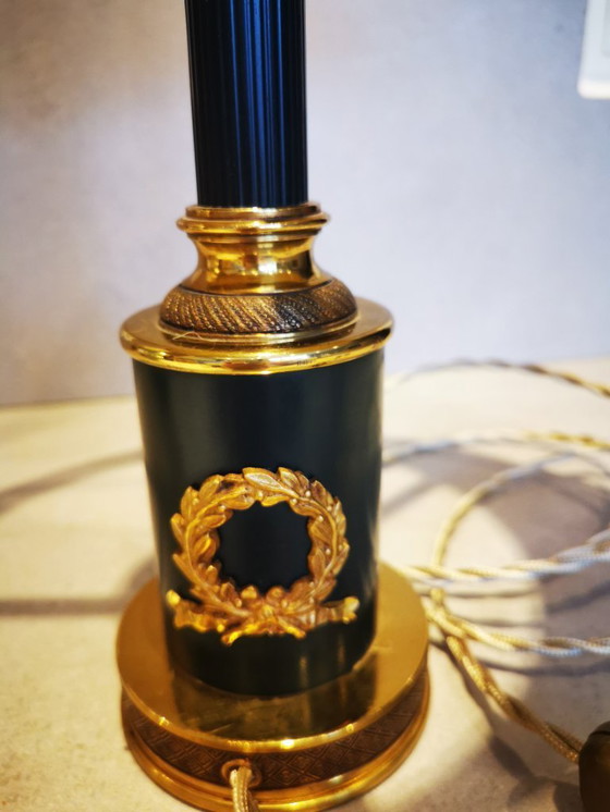 Image 1 of Lampada "Napoleone" su base in bronzo