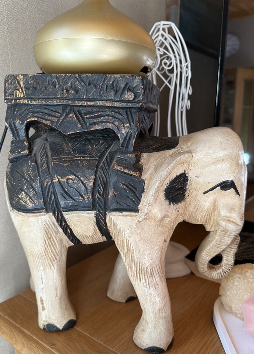 Wooden elephant