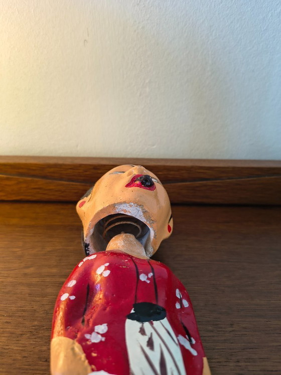 Image 1 of Folk art figurine from Sri Lanka (wobbly head)