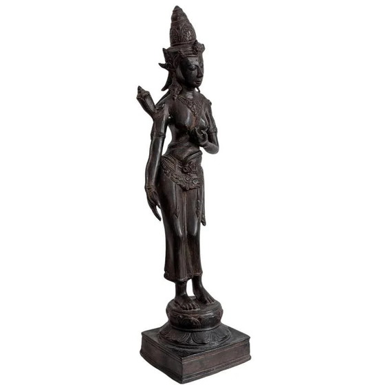 Tara – Khmer Revival bronzen beeldhouwkunst, 20e eeuw – kavel 128 (photo 2 of 10)
