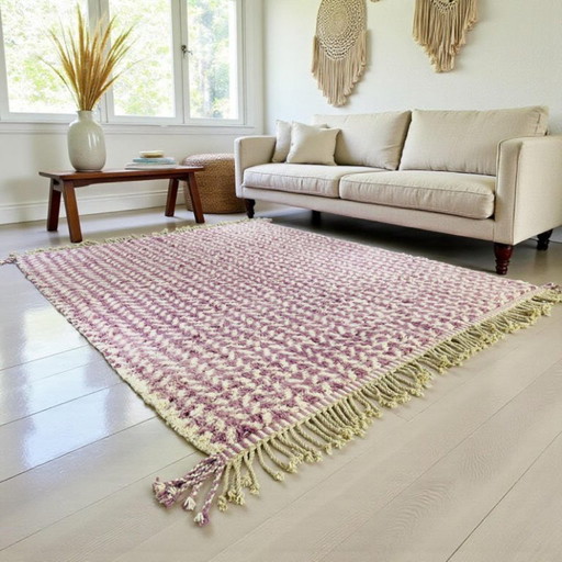 Op maat gemaakt Marokkaans Mrirt-tapijt – Handgemaakt wollen vloerkleed 3x2m – vloerkleden en tapijten, Wool (photo 2 of 10)