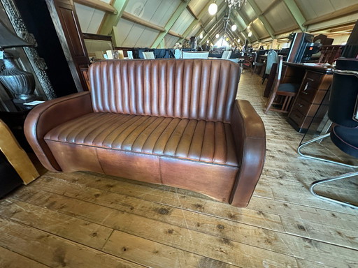 Jan Frantzen Art Deco 'Jaguar' Sofa – French Sheepskin