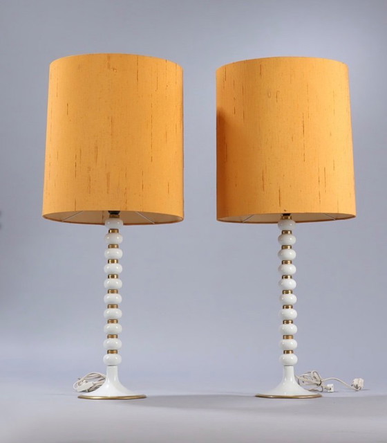 Image 1 of Paar Mid Century Tischlampen aus den 1970er Jahren