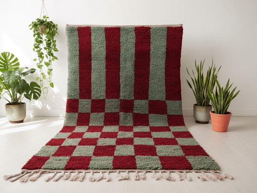 Traditioneel handgemaakt Berberkleed 1,5/2,5 m – Aime Té, vloerkleden en tapijten, Wool