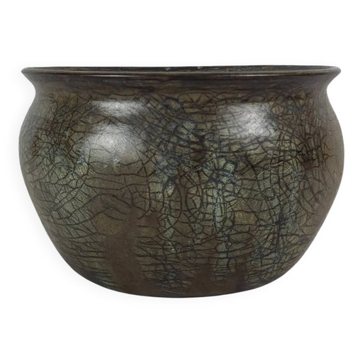 Stoneware pot signed Anne Marie Sybesma Alias MIEP La Borne