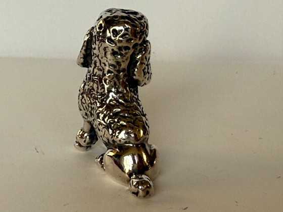 Image 1 of Saturno sterling silver poodle 